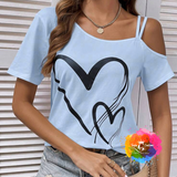 Cheer Mom Heart Off The Shoulder