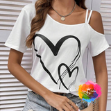 Cheer Mom Heart Off The Shoulder