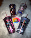 Rhinestone Glitter Custom 16 oz Double Wall Tumblers