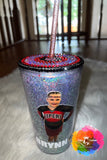 Rhinestone Glitter Custom 16 oz Double Wall Tumblers
