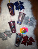 Rhinestone Glitter Custom 16 oz Double Wall Tumblers