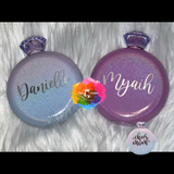 Custom Engraved Glitter Flask