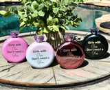 Custom Engraved Glitter Flask