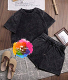 Cheer Mom Acid Wash Set