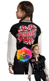 Cheer Sequin Patch Bomber Jacket
