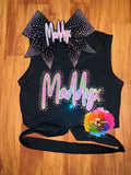 Rhinestone Glitter Crop and Bow