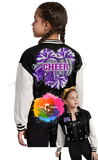 Cheer Sequin Patch Bomber Jacket