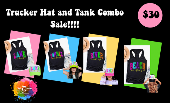 Trucker Hat and Tank Sale