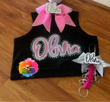 Rhinestone Glitter Crop and Bow