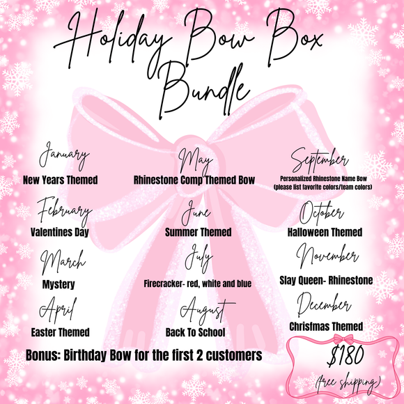 Holiday Bow Box