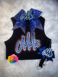 Rhinestone Glitter Crop and Bow