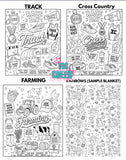 Custom Coloring Sherpa Blankets