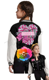 Cheer Sequin Patch Bomber Jacket