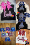 Rhinestone Glitter Crop and Bow