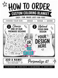 Custom Coloring Sherpa Blankets