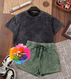 Cheer Mom Acid Wash Set