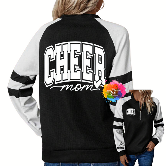 Cheer Mom Raglan Sweatshirt Style
