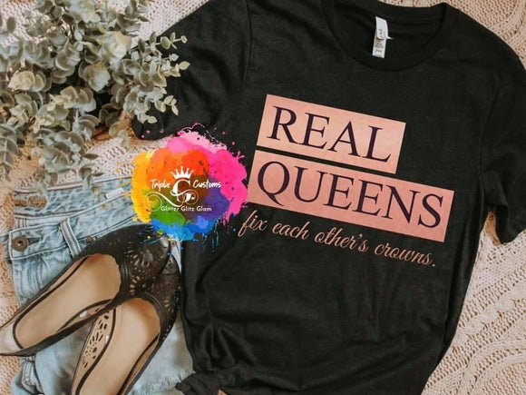Real Queen Fix Each Other’s  Crowns