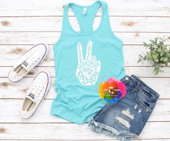 Peace Sign- White
