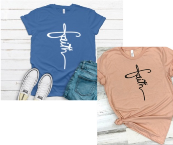 Faith Vertical- White