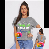 My Favorite Cheerleader Calls Me (Custom) Twisted Back